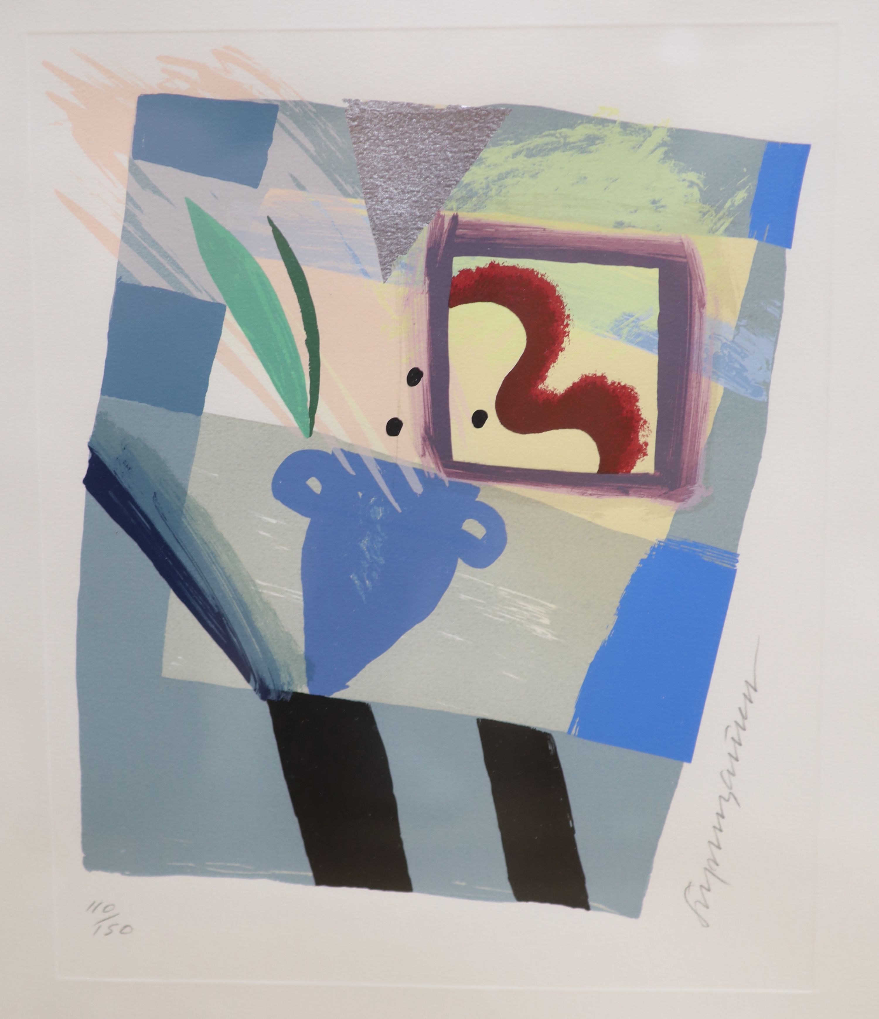 Stephen Bartlett (1942-), screenprint, 'Winter', signed, 110/150, overall 54 x 47cm